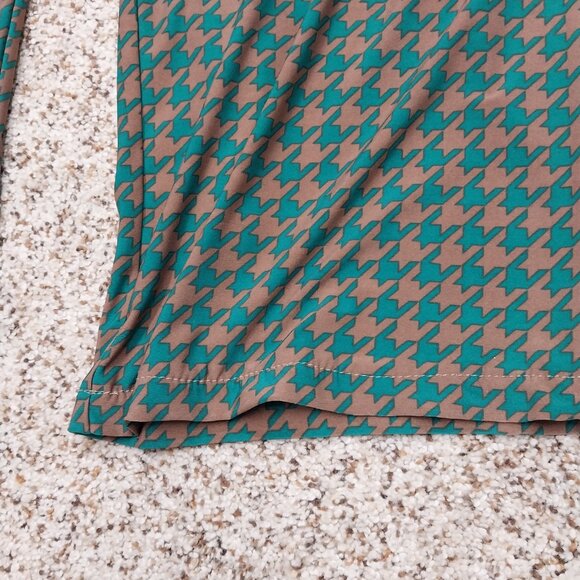 3302 Size 1X Anthony Two Piece Pant Set In Hunter Green and Camel - Picture 8 of 10